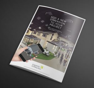 Express Bi-folding doors printed AR brochure by Born + Raised.