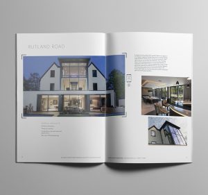 AR App for Express Bi-folding doors? printed brochure by Born + Raised.