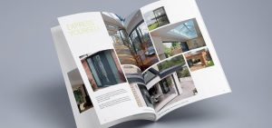 Magazine visual Express bi-folding doors designed by Born+Raised