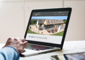 A visual of a website design by Born + Raised for Express for Trade.