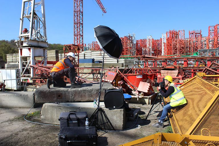 A photograph from the shoot by Born + Raised for Arco's Not Just Safety gear campaign.