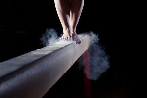 Image of a gymnast taken from the creative athleticism blog post by Born + Raised.