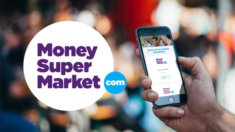 Money supermarket recruitment website by Born + Raised