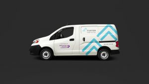Born and Raised unveil a strong visual identity for Fortem- featured here on a van