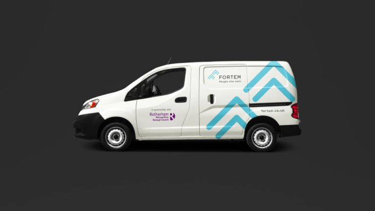 Born and Raised unveil a strong visual identity for Fortem- featured here on a van