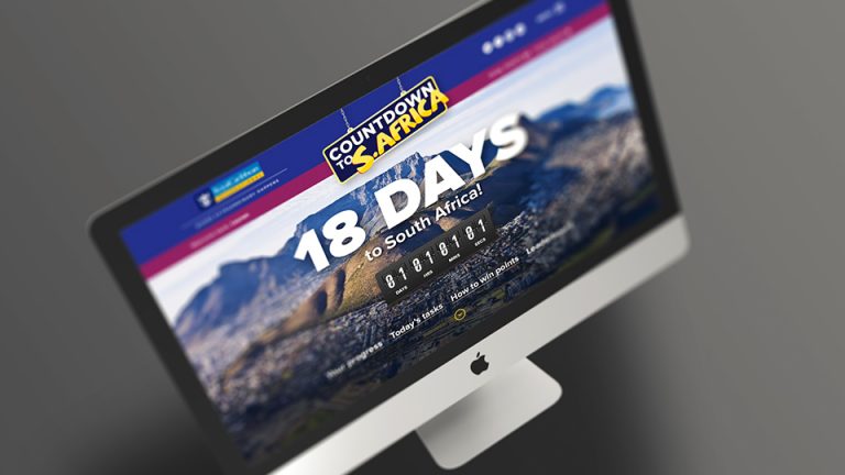 Gamified sales incentive for Royal Caribbean – Countdown to South Africa - website - by Born and Raised
