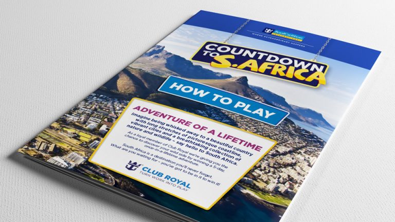 Gamified sales incentive for Royal Caribbean – Countdown to South Africa- by Born and Raised
