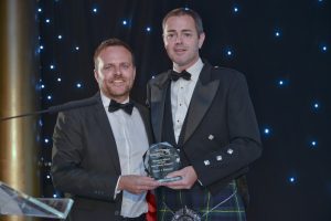 Andy Weir, Managing Director from Born and Raised. Best Vendor Support award from Arco.