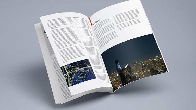 HSBC image of an open leaflet