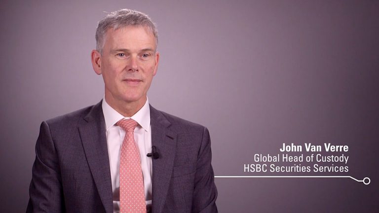 HSBC website image of John Van Verre and his job title: Global Head of Custody at HSBC Securities Services