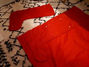 Christmas stocking making
