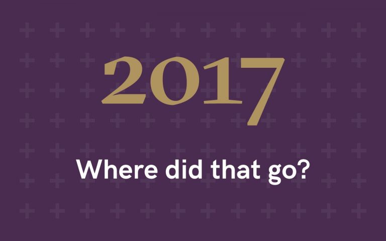 Intro banner: 2017- where did that go?