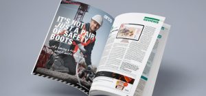 Arco image of press advert mockup in a magazine