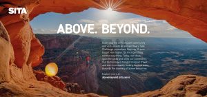SITA image describing the business purpose, with the title being 'Above. Beyond.'