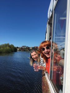 Diana Ross, Creative Artworker and Kirsty Grafton, celebrating Born and Raised's anniversary in Chester