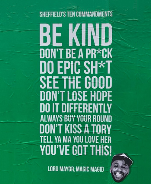 Lord Mayor Majid's 10 commandments