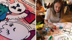 Image of doodle and Louise Greensmith- Senior Designer at Born and Raised
