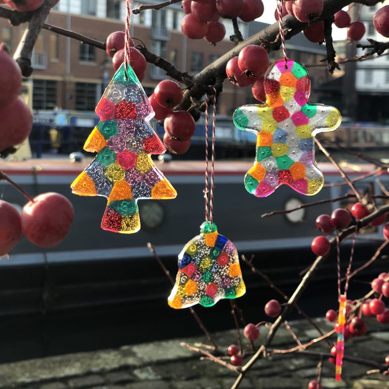 Glass decorations Bew Knox, Creative Director at Born and Raised made