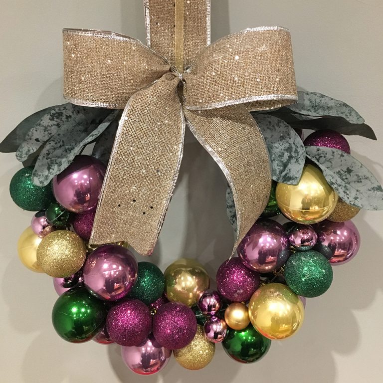 A wreath made by Diana Ross, Creative Artworker at Born and Raised