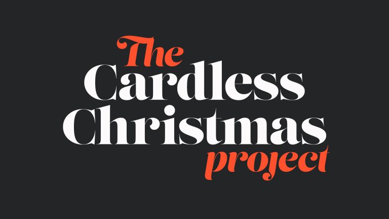 Cardless Christmas Project 2018 blog header, created by Born and Raised